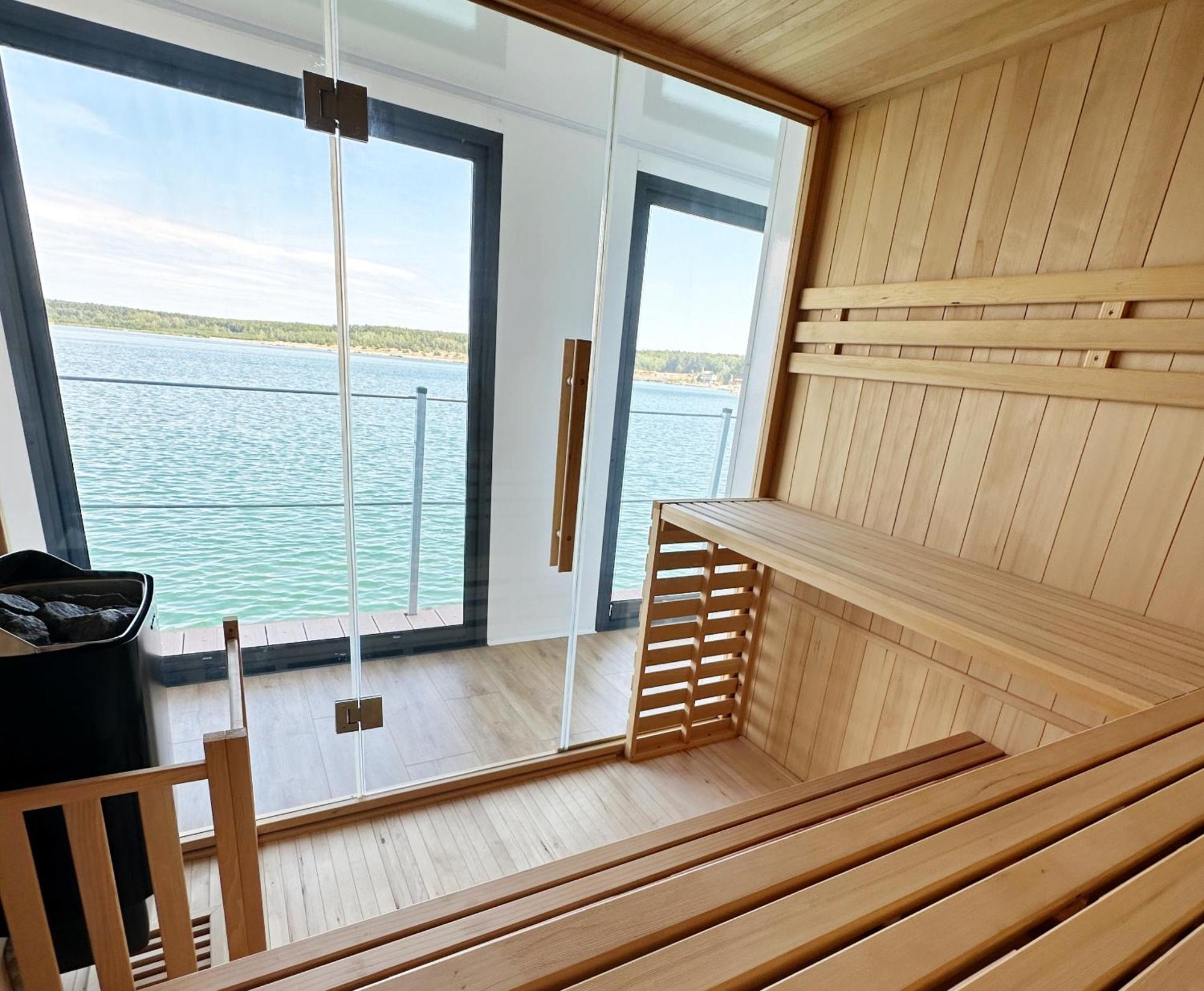 Schwimmendes Ferienhaus Sky Elsterheide ภายนอก รูปภาพ