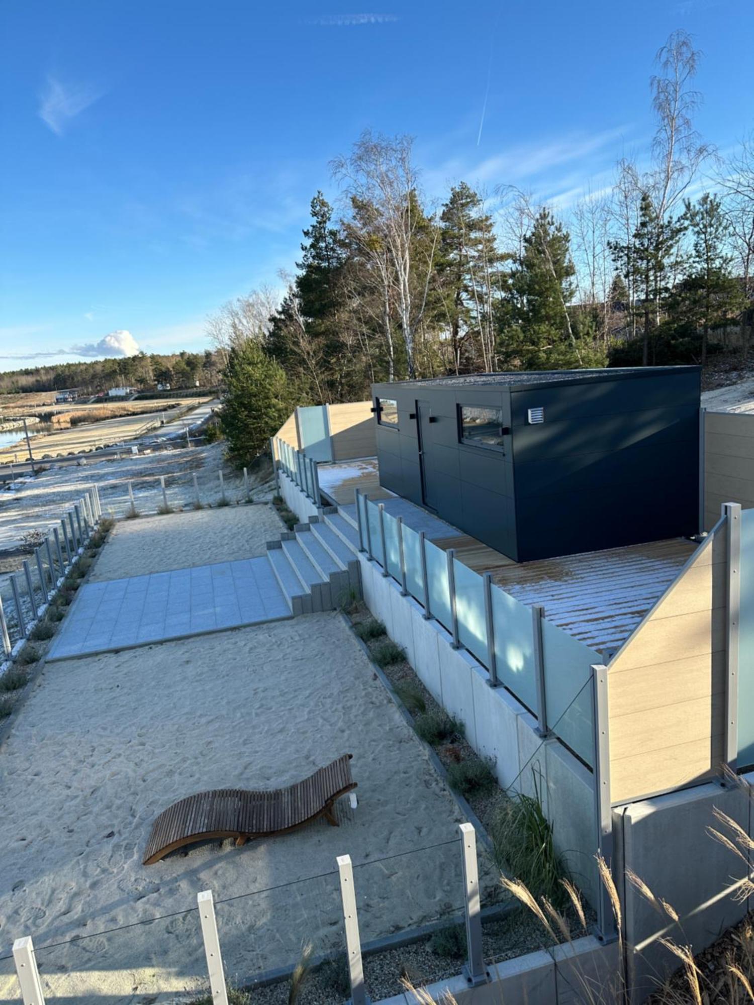Schwimmendes Ferienhaus Sky Elsterheide ภายนอก รูปภาพ